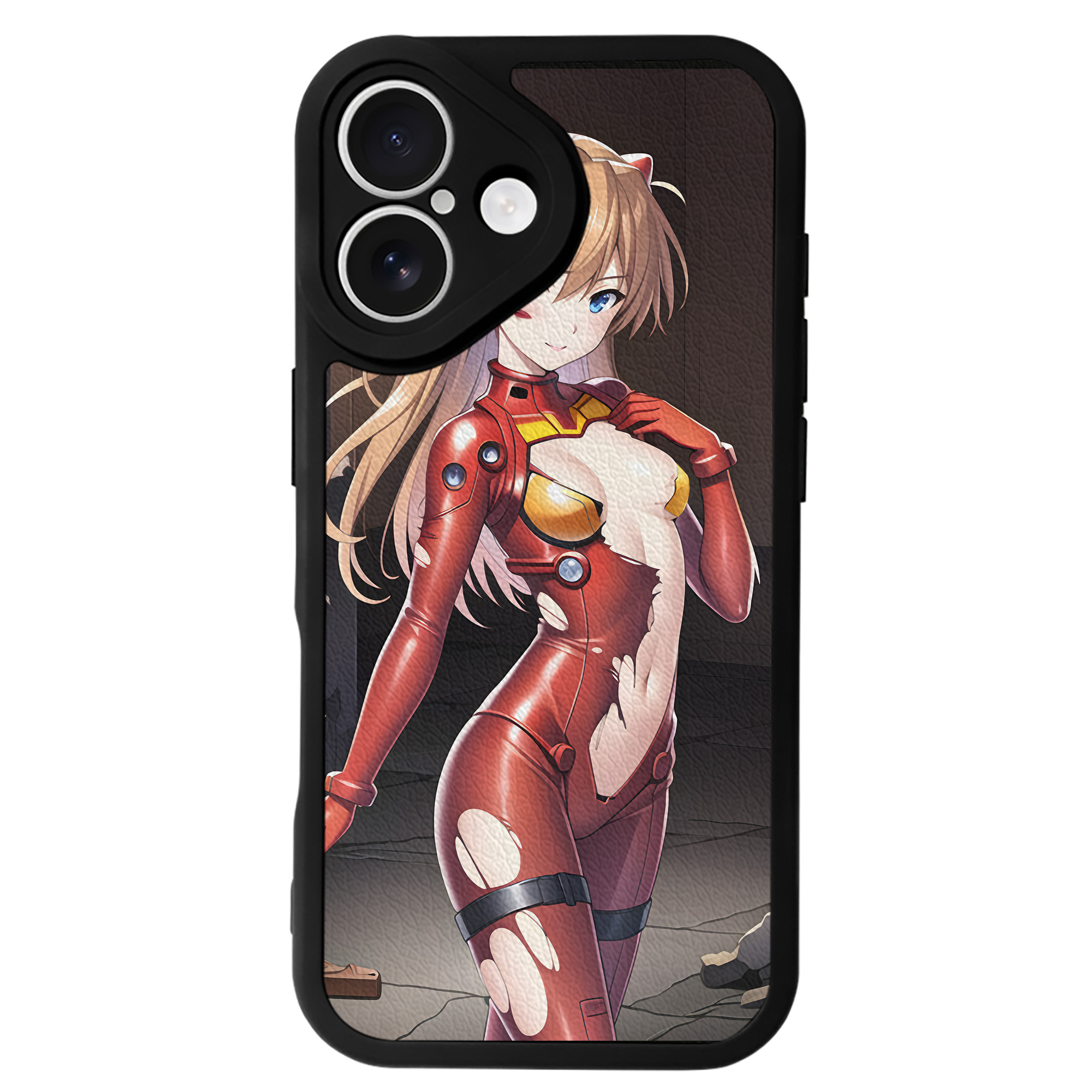 （画像用） EVA 新世紀エヴァンゲリオン 【iPhone 16シリーズ対応】シリコンスマホケース（レザー調） 材質：シリコン